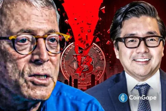 BitMine’s Tom Lee and veteran trader Peter Brandt have both warned of a potential 50% correction in BTC. This has led to speculation of a possible Bitcoin crash despite record inflows into its ETFs. Tom Lee Warns Bitcoin Could Still Halve in Value In a recent interview with crypto investor Anthony Pompliano, Tom Lee, chairman
The post <a href="https://coingape.com/bitcoin-crash-incoming-tom-lee-backs-peter-brandts-50-decline-prediction-despite-strong-etf-inflows/">Bitcoin Crash Incoming? Tom Lee Backs Peter Brandt’s 50% Decline Prediction Despite Strong ETF Inflows</a> appeared first on <a href="https://coingape.com/">CoinGape</a>.