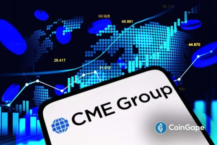 Derivatives exchange CME Group has announced plans to begin offering 247/7  crypto futures and options trading from next year. This comes as demand for crypto products among institutional investors rises, with other firms also expanding their crypto offerings. CME Plans To Offer 24/7 Crypto Futures and Options The derivatives exchange announced in a press release
The post <a href="https://coingape.com/cme-to-launch-24-7-crypto-futures-trading-amid-rising-institutional-demand/">Breaking: CME to Launch 24/7 Crypto Futures Trading Amid Rising Institutional Demand</a> appeared first on <a href="https://coingape.com/">CoinGape</a>.