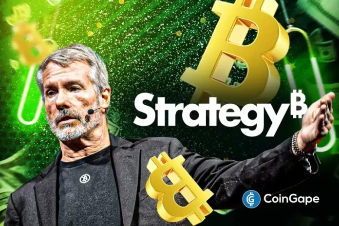 Michael Saylor’s Strategy, previously MicroStrategy, has made another weekly Bitcoin purchase, further extending its weekly BTC buying streak. This latest purchase comes amid Bitcoin’s recent drop below $87,000, erasing all its year-to-date (YTD) gains in the process. Strategy Acquires 2,932 For $264.1 Million An SEC filing shows that the company acquired 2,932 BTC for $264.1
The post <a href="https://coingape.com/michael-saylors-strategy-adds-2932-btc-as-bitcoin-erases-ytd-gains/">Breaking: Michael Saylor’s Strategy Adds 2,932 BTC as Bitcoin Erases YTD Gains</a> appeared first on <a href="https://coingape.com/">CoinGape</a>.